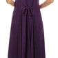 Sakkas Hailey Cap Sleeve Caftan Long Embroidered Stonewashed Dress