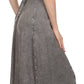 Sakkas Aisley Floral Embroidered Sleeveless Adjustable Strap Button Up Dress