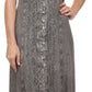 Sakkas Aisley Floral Embroidered Sleeveless Adjustable Strap Button Up Dress