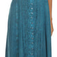 Sakkas Aisley Floral Embroidered Sleeveless Adjustable Strap Button Up Dress