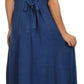 Sakkas Stella Long Tank Top Adjustable Caftan Corset Dress With Embroidery