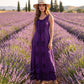 Sakkas Stella Long Tank Top Adjustable Caftan Corset Dress With Embroidery