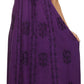 Sakkas Stella Long Tank Top Adjustable Caftan Corset Dress With Embroidery