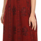 Sakkas Stella Long Tank Top Adjustable Caftan Corset Dress With Embroidery