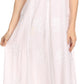 Sakkas Stella Long Tank Top Adjustable Caftan Corset Dress With Embroidery