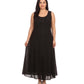 Sakkas Beverlee Embroidered Button Down Sleeveless Caftan Dress