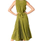 Sakkas Beverlee Embroidered Button Down Sleeveless Caftan Dress