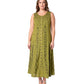 Sakkas Beverlee Embroidered Button Down Sleeveless Caftan Dress