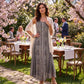 Sakkas Beverlee Embroidered Button Down Sleeveless Caftan Dress