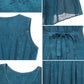 Sakkas Beverlee Embroidered Button Down Sleeveless Caftan Dress