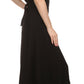Sakkas Dannee Adjustable Cap Sleeve Caftan Long Embroidered Stonewashed Dress
