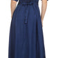 Sakkas Dannee Adjustable Cap Sleeve Caftan Long Embroidered Stonewashed Dress