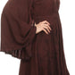 Vestido bohemio Sakkas Addyson de manga larga con cuello caído y bordados