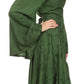 Vestido bohemio Sakkas Addyson de manga larga con cuello caído y bordados
