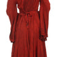 Vestido bohemio Sakkas Addyson de manga larga con cuello caído y bordados