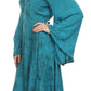 Vestido bohemio Sakkas Addyson de manga larga con cuello caído y bordados