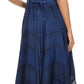 Sakkas Azalea Stonewashed Rayon Embroidery Corset Style Dress