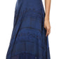 Sakkas Azalea Stonewashed Rayon Embroidery Corset Style Dress