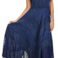 Sakkas Azalea Stonewashed Rayon Embroidery Corset Style Dress