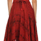 Sakkas Azalea Stonewashed Rayon Embroidery Corset Style Dress