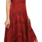 Sakkas Azalea Stonewashed Rayon Embroidery Corset Style Dress