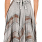 Sakkas Mila Long Corset Embroidered Cap Sleeve Dress With Adjustable Waist
