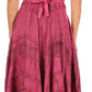 Sakkas Mila Long Corset Embroidered Cap Sleeve Dress With Adjustable Waist