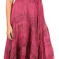 Sakkas Mila Long Corset Embroidered Cap Sleeve Dress With Adjustable Waist