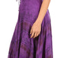 Sakkas Mila Long Corset Embroidered Cap Sleeve Dress With Adjustable Waist