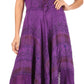 Sakkas Mila Long Corset Embroidered Cap Sleeve Dress With Adjustable Waist