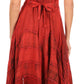 Sakkas Mila Long Corset Embroidered Cap Sleeve Dress With Adjustable Waist