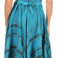Sakkas Mila Long Corset Embroidered Cap Sleeve Dress With Adjustable Waist