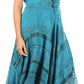 Sakkas Mila Long Corset Embroidered Cap Sleeve Dress With Adjustable Waist
