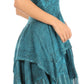 Sakkas Samsa Women's Sleeveless Casual Boho Flared Pixi Stonewashed Midi Dress