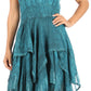 Sakkas Samsa Women's Sleeveless Casual Boho Flared Pixi Stonewashed Midi Dress