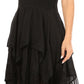 Sakkas Samsa Women's Sleeveless Casual Boho Flared Pixi Stonewashed Midi Dress