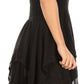 Sakkas Samsa Women's Sleeveless Casual Boho Flared Pixi Stonewashed Midi Dress