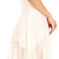 Sakkas Samsa Women's Sleeveless Casual Boho Flared Pixi Stonewashed Midi Dress