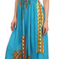 Sakkas Karla Smocked Bust Adjustable Strap Long Dress