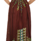 Sakkas Karla Smocked Bust Adjustable Strap Long Dress