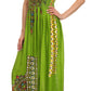 Sakkas Karla Smocked Bust Adjustable Strap Long Dress