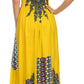 Sakkas Karla Smocked Bust Adjustable Strap Long Dress