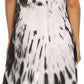 Sakkas Rae Mid Length Tie Dye Hi Low Dress / Cover Up