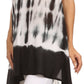 Sakkas Rae Mid Length Tie Dye Hi Low Dress / Cover Up
