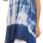 Sakkas Rae Mid Length Tie Dye Hi Low Dress / Cover Up