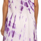 Sakkas Rae Mid Length Tie Dye Hi Low Dress / Cover Up