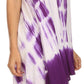 Sakkas Rae Mid Length Tie Dye Hi Low Dress / Cover Up