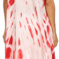 Sakkas Rae Mid Length Tie Dye Hi Low Dress / Cover Up