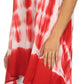 Sakkas Rae Mid Length Tie Dye Hi Low Dress / Cover Up