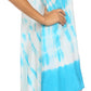 Sakkas Rae Mid Length Tie Dye Hi Low Dress / Cover Up